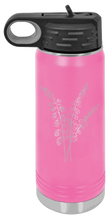 Load image into Gallery viewer, Blue Bells Laser Engraved Water Bottle (Etched)
