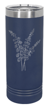 Load image into Gallery viewer, Blue Bells Laser Engraved Skinny Tumbler (Etched)
