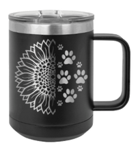 Load image into Gallery viewer, Sunflower Paws Laser Engraved Mug (Etched)
