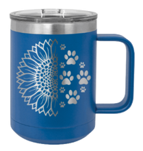 Load image into Gallery viewer, Sunflower Paws Laser Engraved Mug (Etched)
