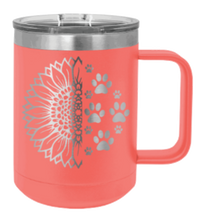 Load image into Gallery viewer, Sunflower Paws Laser Engraved Mug (Etched)
