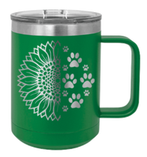 Load image into Gallery viewer, Sunflower Paws Laser Engraved Mug (Etched)
