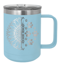 Load image into Gallery viewer, Sunflower Paws Laser Engraved Mug (Etched)
