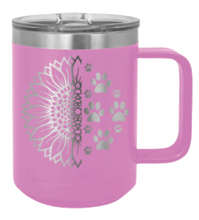 Load image into Gallery viewer, Sunflower Paws Laser Engraved Mug (Etched)
