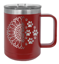 Load image into Gallery viewer, Sunflower Paws Laser Engraved Mug (Etched)
