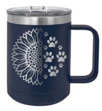 Load image into Gallery viewer, Sunflower Paws Laser Engraved Mug (Etched)
