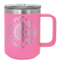 Load image into Gallery viewer, Sunflower Paws Laser Engraved Mug (Etched)
