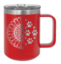 Load image into Gallery viewer, Sunflower Paws Laser Engraved Mug (Etched)
