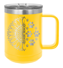 Load image into Gallery viewer, Sunflower Paws Laser Engraved Mug (Etched)
