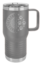 Load image into Gallery viewer, Sunflower Paws Laser Engraved Mug (Etched)
