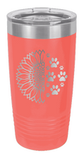 Load image into Gallery viewer, Sunflower Paws Laser Engraved Tumbler
