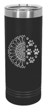 Load image into Gallery viewer, Sunflower Paws Laser Engraved Skinny Tumbler (Etched)
