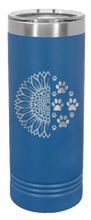 Load image into Gallery viewer, Sunflower Paws Laser Engraved Skinny Tumbler (Etched)
