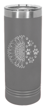 Load image into Gallery viewer, Sunflower Paws Laser Engraved Skinny Tumbler (Etched)
