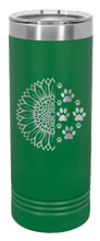 Load image into Gallery viewer, Sunflower Paws Laser Engraved Skinny Tumbler (Etched)
