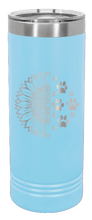 Load image into Gallery viewer, Sunflower Paws Laser Engraved Skinny Tumbler (Etched)
