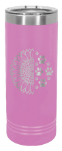 Load image into Gallery viewer, Sunflower Paws Laser Engraved Skinny Tumbler (Etched)
