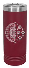 Load image into Gallery viewer, Sunflower Paws Laser Engraved Skinny Tumbler (Etched)
