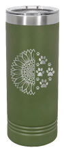 Load image into Gallery viewer, Sunflower Paws Laser Engraved Skinny Tumbler (Etched)
