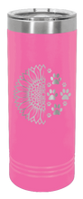 Load image into Gallery viewer, Sunflower Paws Laser Engraved Skinny Tumbler (Etched)
