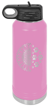 Load image into Gallery viewer, Sunflower Paws Laser Engraved Water Bottle (Etched)
