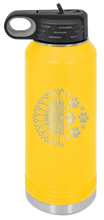 Load image into Gallery viewer, Sunflower Paws Laser Engraved Water Bottle (Etched)
