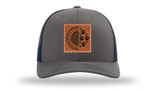 Load image into Gallery viewer, Sunflower Paws Leather Patch Richardson 112 Hat
