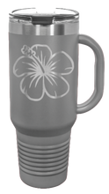 Load image into Gallery viewer, Hibiscus 40oz Handle Mug Laser Engraved
