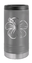 Load image into Gallery viewer, Hibiscus Laser Engraved Slim Can Insulated Koosie
