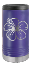 Load image into Gallery viewer, Hibiscus Laser Engraved Slim Can Insulated Koosie
