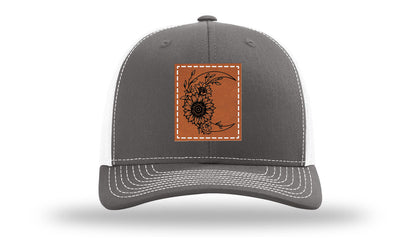 Sunflower Moon Leather Patch Richardson 112 Hat