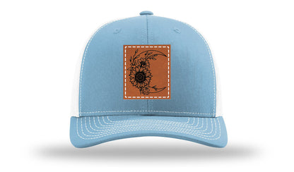 Sunflower Moon Leather Patch Richardson 112 Hat