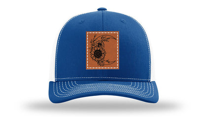 Sunflower Moon Leather Patch Richardson 112 Hat
