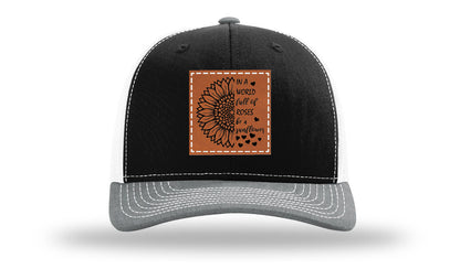 In A World Full Of Roses Leather Patch Richardson 112 Hat