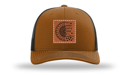 In A World Full Of Roses Leather Patch Richardson 112 Hat