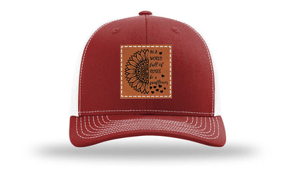 In A World Full Of Roses Leather Patch Richardson 112 Hat