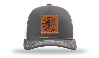 In A World Full Of Roses Leather Patch Richardson 112 Hat
