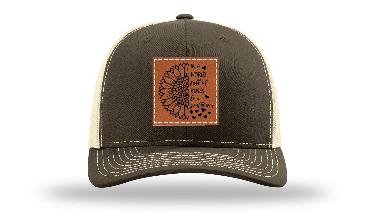 In A World Full Of Roses Leather Patch Richardson 112 Hat