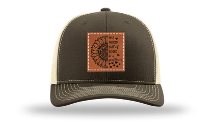In A World Full Of Roses Leather Patch Richardson 112 Hat