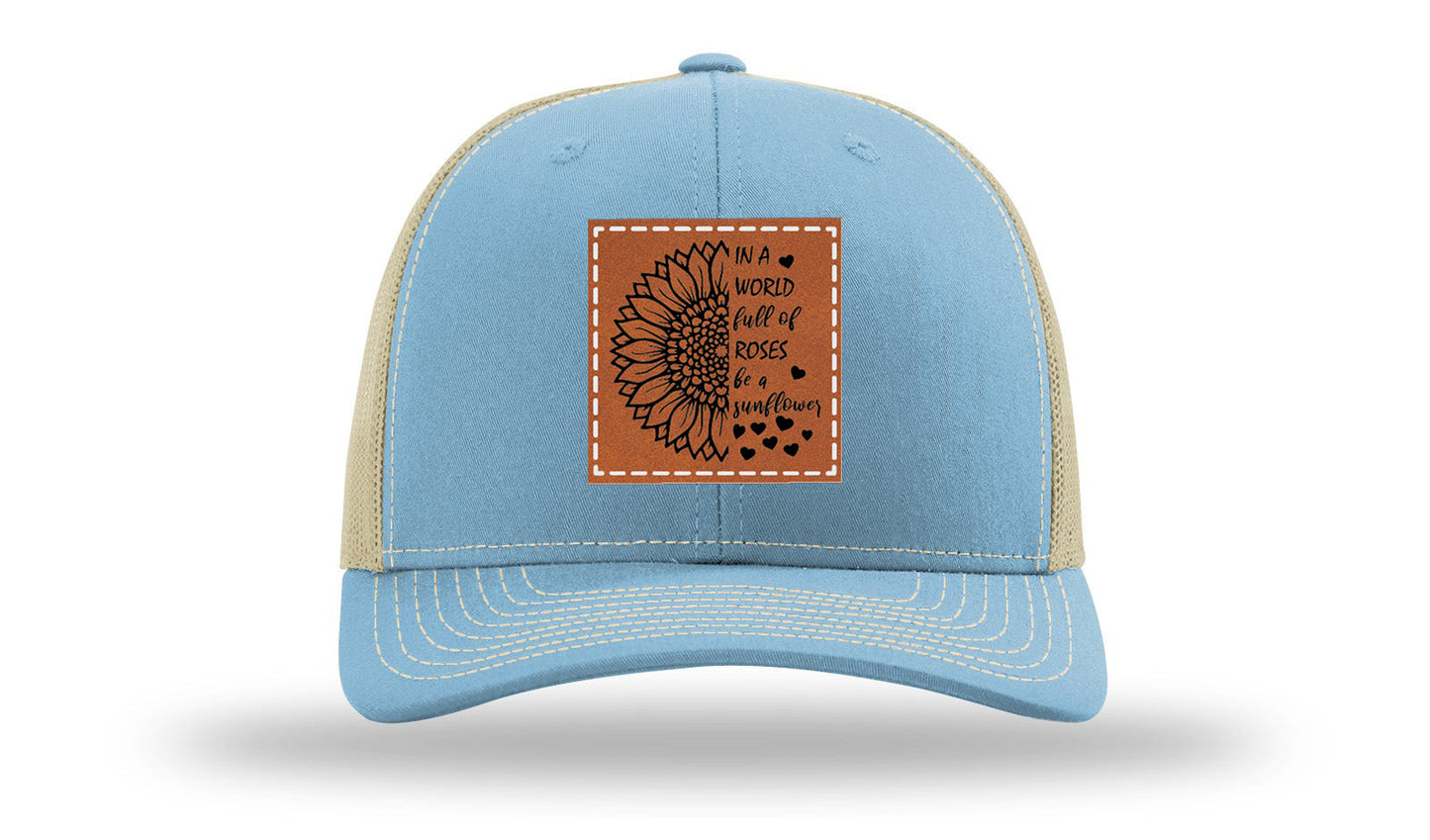 In A World Full Of Roses Leather Patch Richardson 112 Hat