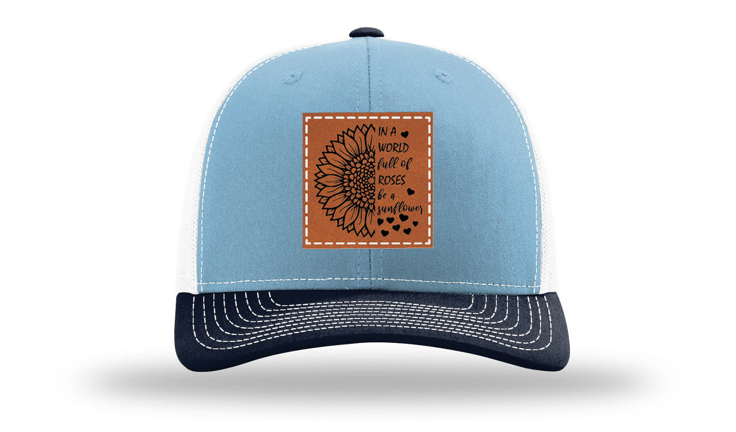 In A World Full Of Roses Leather Patch Richardson 112 Hat