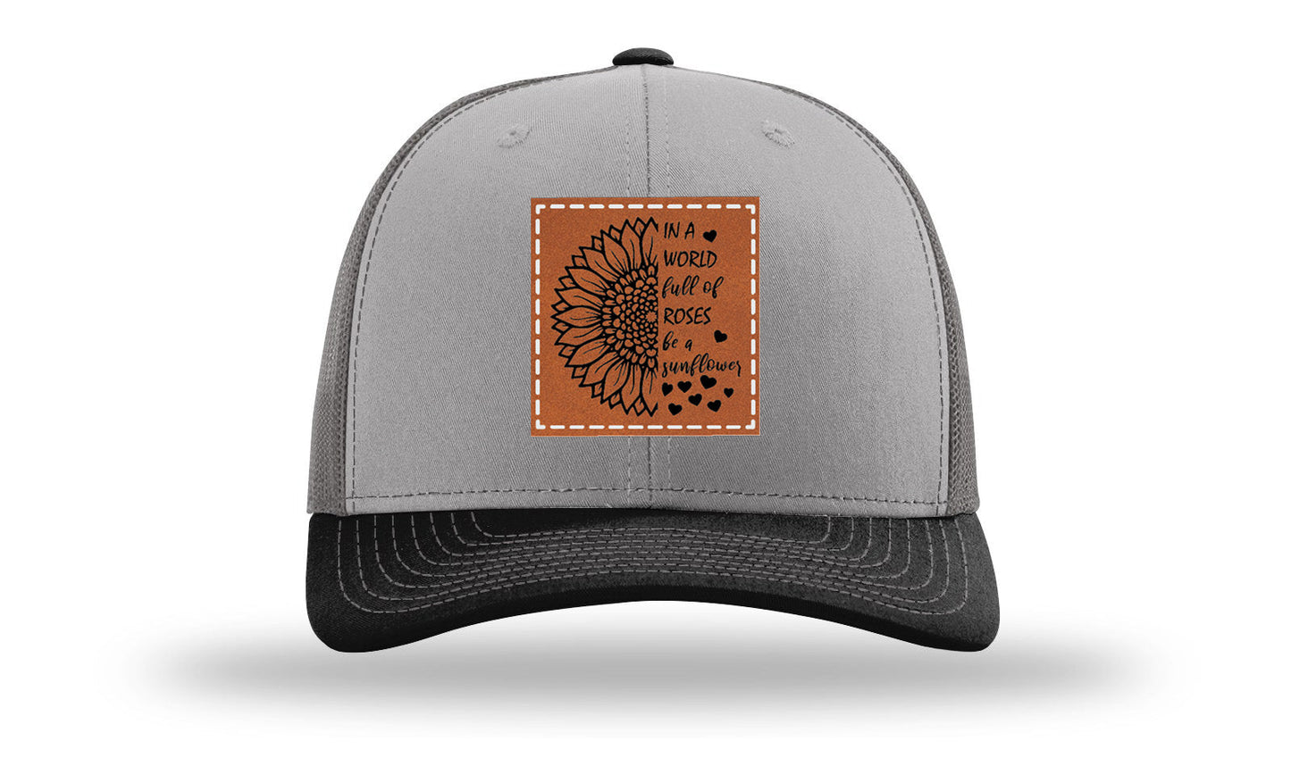 In A World Full Of Roses Leather Patch Richardson 112 Hat