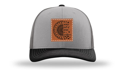 In A World Full Of Roses Leather Patch Richardson 112 Hat