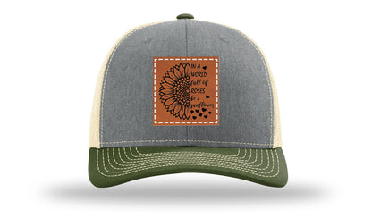 In A World Full Of Roses Leather Patch Richardson 112 Hat