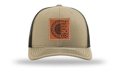 In A World Full Of Roses Leather Patch Richardson 112 Hat