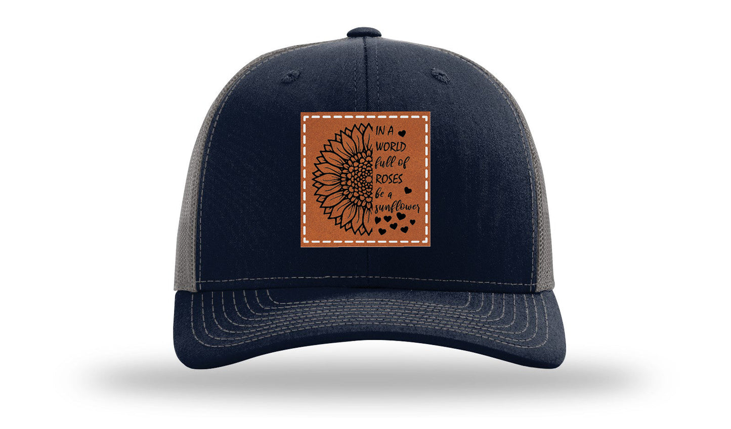 In A World Full Of Roses Leather Patch Richardson 112 Hat