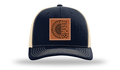 In A World Full Of Roses Leather Patch Richardson 112 Hat