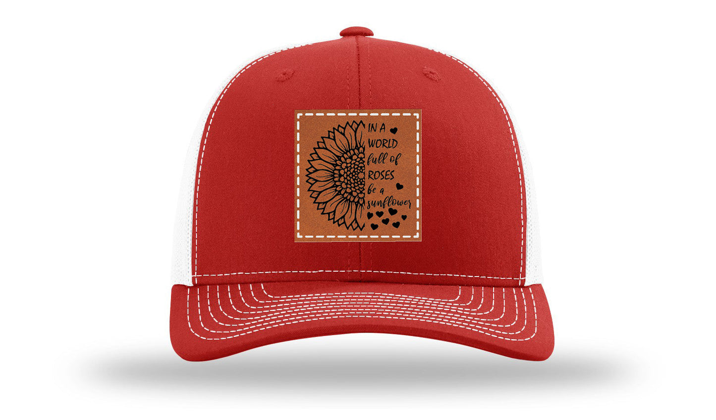In A World Full Of Roses Leather Patch Richardson 112 Hat