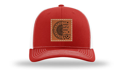 In A World Full Of Roses Leather Patch Richardson 112 Hat