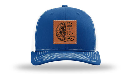 In A World Full Of Roses Leather Patch Richardson 112 Hat